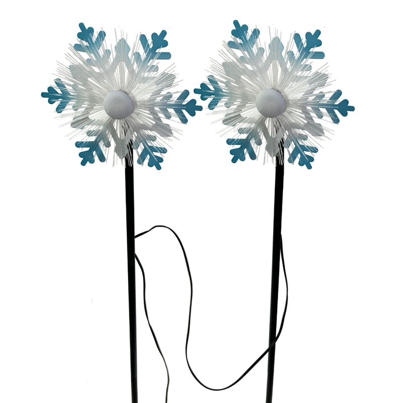 Gartenstecker Schneeflocke | 2er Set | Weihnachten | LED | 81 cm H Gartenstecker Schneeflocke | 2er Set | Weihnachten | LED | 81 cm H