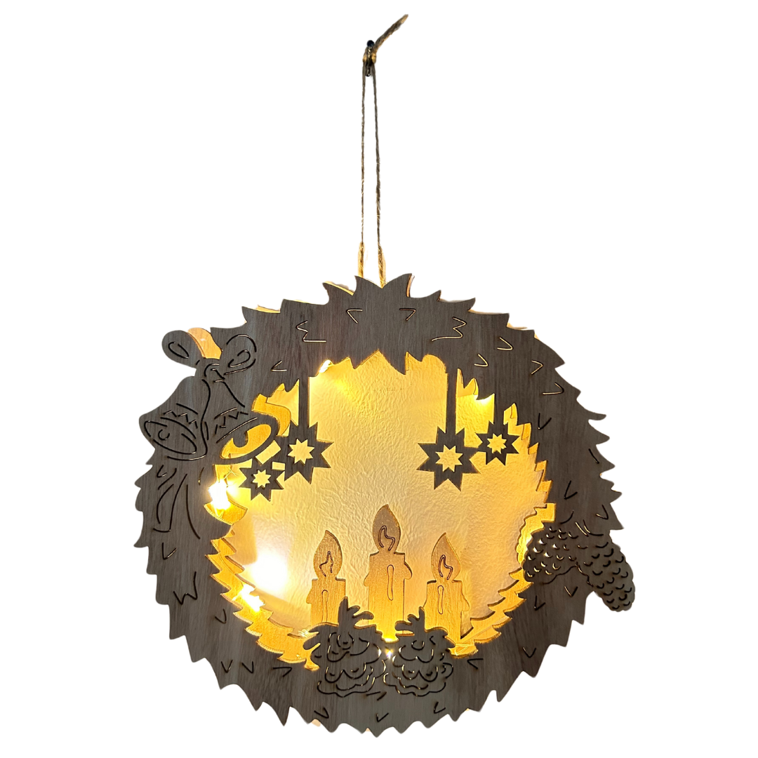 Hängedekoration Weihnachten | LEDs | Batteriebetrieben