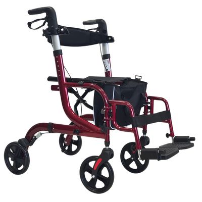 Rollator & Rollstuhl | 2in1 | klappbar | Tasche | verstellbare Höhe Rollator & Rollstuhl | 2in1 | klappbar | Tasche | verstellbare Höhe