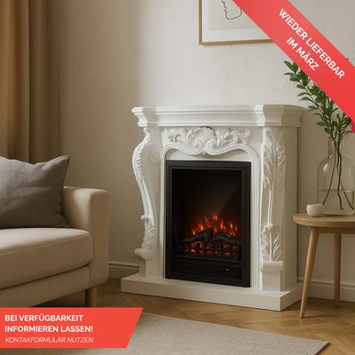 Eleganter Elektrokamin im Barockstil mit Heizfunktion | Perfekte Wärme und Ästhetik für Ihr Zuhause Eleganter Elektrokamin im Barockstil mit Heizfunktion | Perfekte Wärme und Ästhetik für Ihr Zuhause
