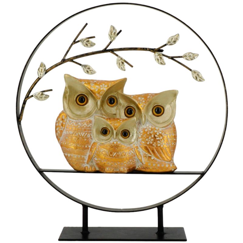 Dekofigur Eulenfamilie | 34 cm H Dekofigur Eulenfamilie | 34 cm H