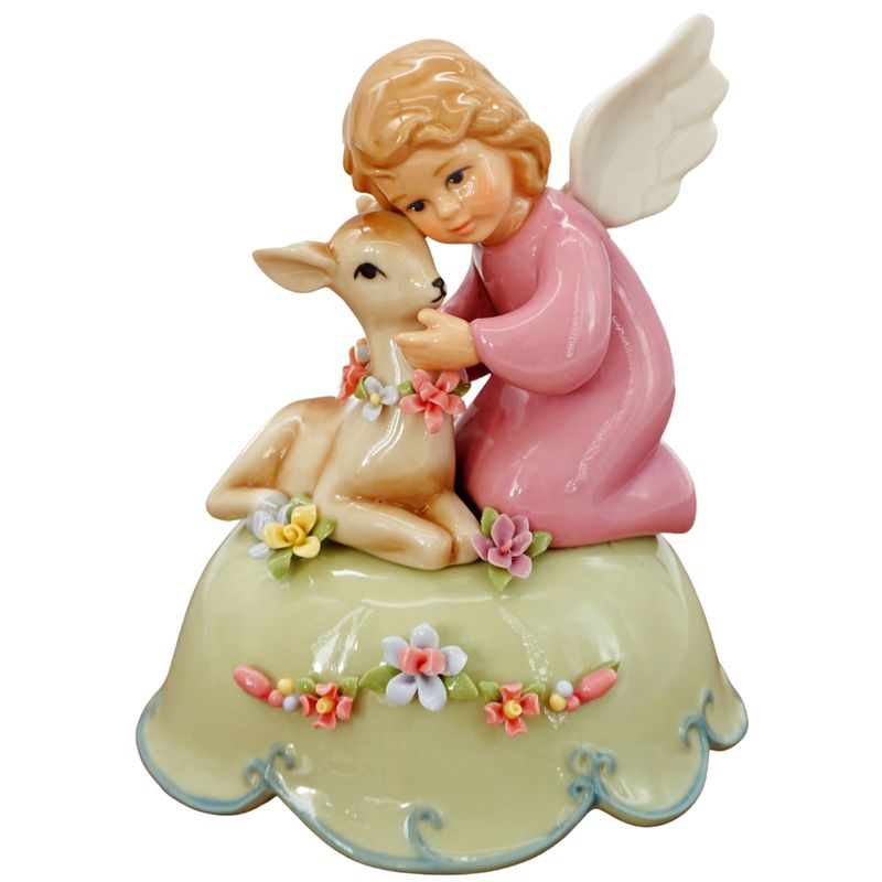Spieluhr Engel | Porzellan | Melodie | 18 cm H Spieluhr Engel | Porzellan | Melodie | 18 cm H