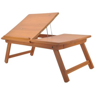 Serviertablett | verstellbare Leseklappe | Zedernholz