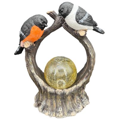 Dekofigur Vögel | LED | Batteriebetrieben | 24 cm H