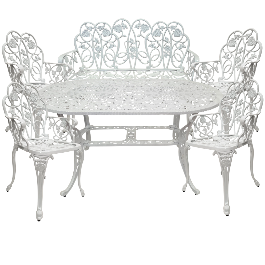 Gartenmöbel | Gartentisch | Gartenstuhl | Gartenbank |  Aluminiumguss | Jugendstil