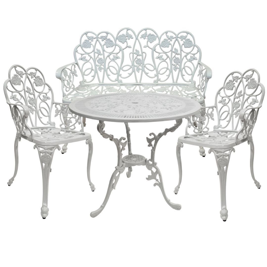 Gartenmöbel | Gartentisch | Gartenstuhl | Gartenbank |  Aluminiumguss | Jugendstil