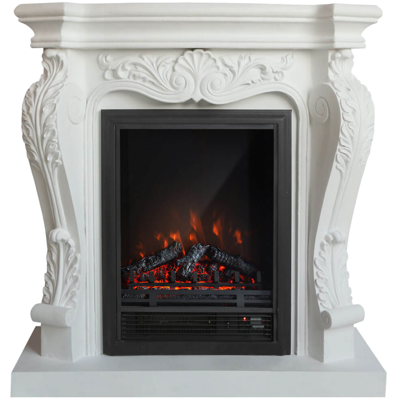 Eleganter Elektrokamin im Barockstil mit Heizfunktion | Perfekte Wärme und Ästhetik für Ihr Zuhause