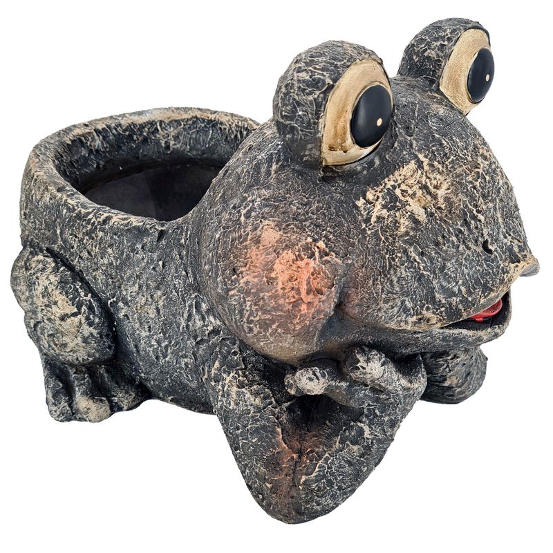 abc HOME – Pflanztopf Frosch – Dekorativer Übertopf – Magnesiumoxid – Stein-Optik abc HOME – Pflanztopf Frosch – Dekorativer Übertopf – Magnesiumoxid – Stein-Optik