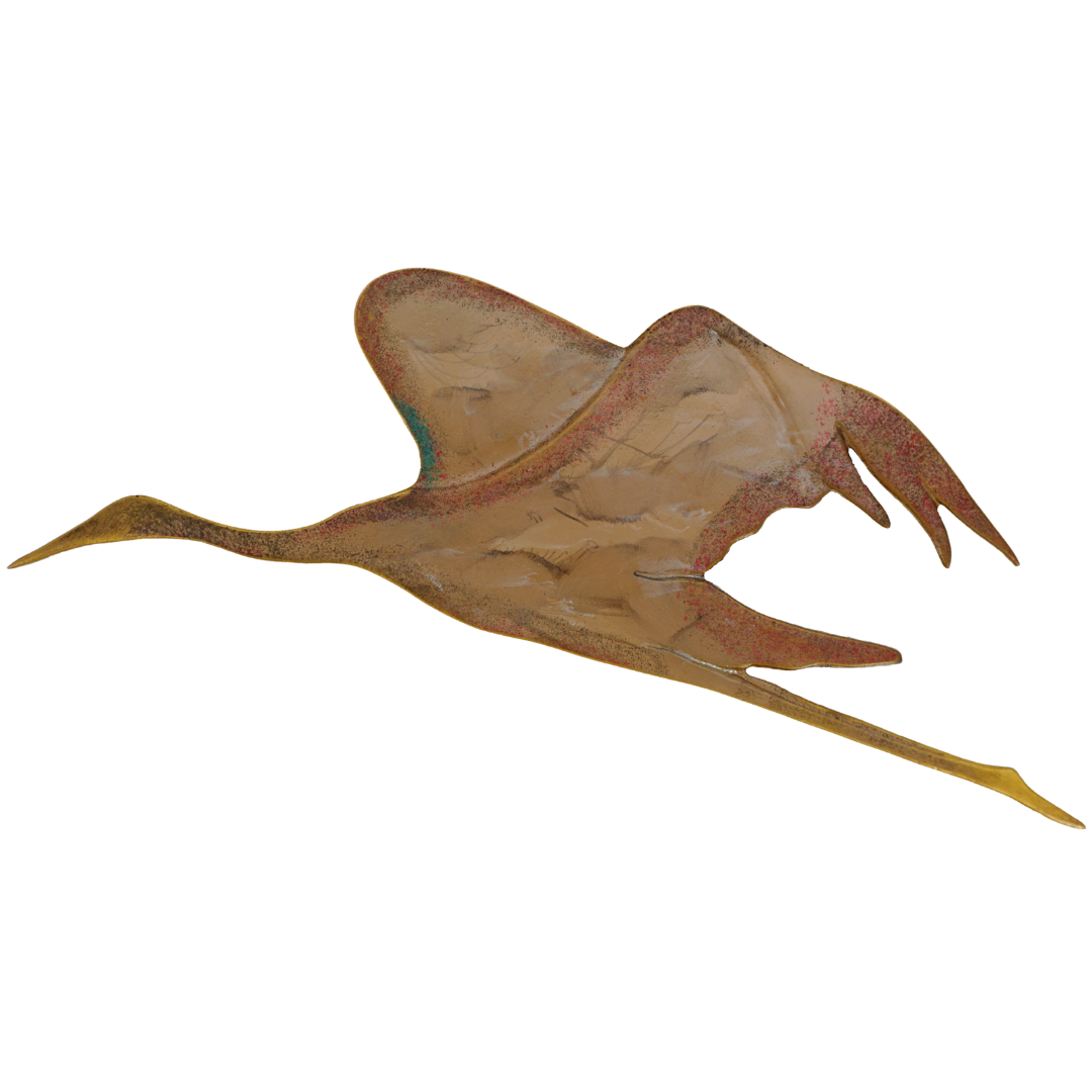 Wanddeko Kranich | drei Varianten, Variante: 22623