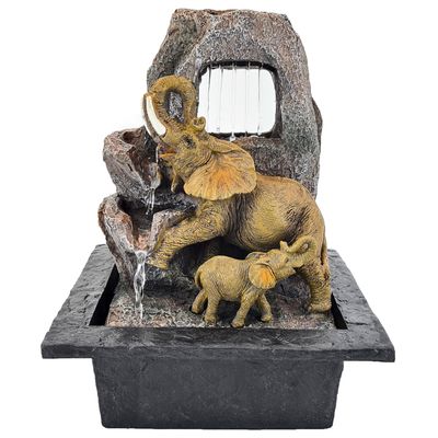 Zimmerbrunnen Elefanten | LED