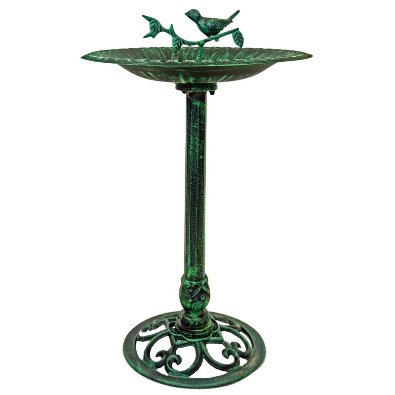 abc HOME – Vogeltränke – Viktorianisches Vogelbad aus Aluminiumguss – 81 cm