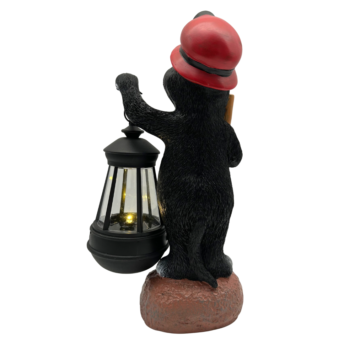 Gartenfigur Maulwurf mit Laterne | LED | Solarpanel | Lichtsensor