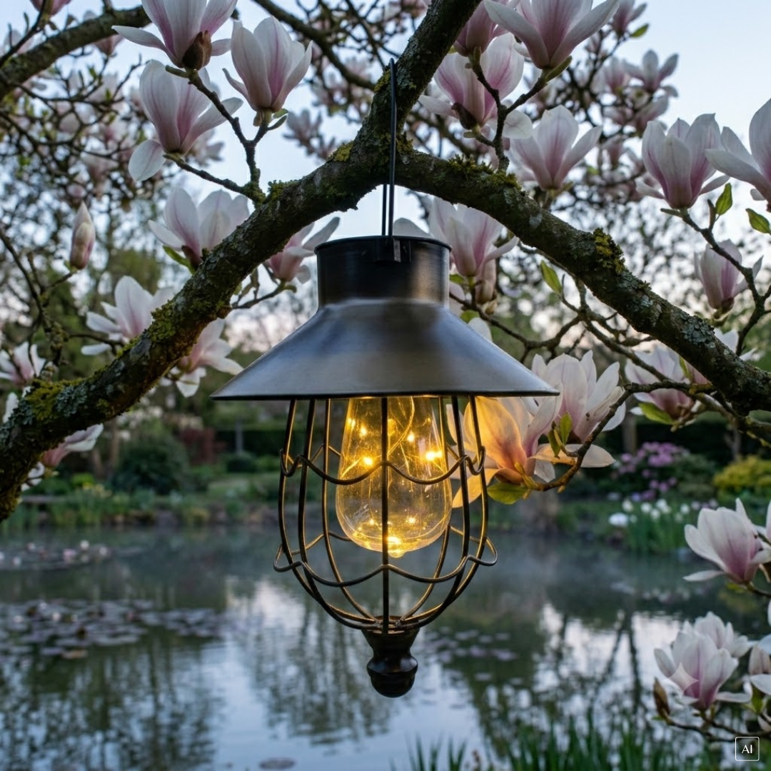 abc HOME - Stimmungsvolle Gartenbeleuchtung mit LEDs in Form eine Laterne - Solar Gartenleuchte, Gartenbeleuchtung, LED-Leuchten, Gartenlaterne