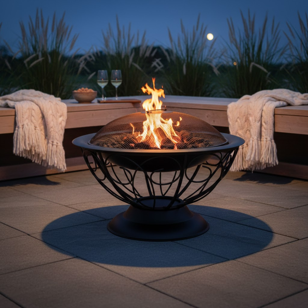 Feuerstelle | freistehend | rund