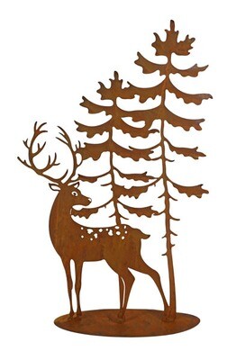 abc HOME – Gartenfigur Hirsch – Silhouette Aufsteller – Metall Edelrost – Rostbraun – 51 cm Elegante Silhouette im Garten: Dekorative Gartenfigur aus Cortenstahl in Hirschform (51 cm H)
Verleihen Sie Ihrem Garten mit dieser eleganten und modernen Gartenfigur aus Cortenstahl in Form einer Hirschsilhouette eine edle Note.
Eigenschaften:
Zeitloses Design: Die minimalistische Silhouette des Hirsches passt perfekt zu verschiedenen Gartenstilen und fügt sich harmonisch in die Umgebung ein.
Hochwertiges Material: Die Gartenfigur ist aus witterungsbeständigem Cortenstahl gefertigt, der im Laufe der Zeit eine einzigartige Patina entwickelt und somit für Langlebigkeit im Außenbereich sorgt.
Imposante Größe: Mit einer Höhe von 51 cm und einer Breite von 33 cm ist die Figur ein echter Blickfang in Ihrem Garten.
Vielseitige Dekoration: Die Gartenfigur eignet sich hervorragend für die Dekoration von Garten, Terrasse, Balkon oder sogar als Blickfang in Innenräumen.
Symbol der Natur: Der Hirsch steht als Symbol für Freiheit, Naturverbundenheit und Eleganz und bringt diese Eigenschaften in Ihren Garten.
Keywords: Gartenfigur, Silhouette, Hirsch, Cortenstahl, Edelrost, Dekoration, Garten, Terrasse, Balkon, Outdoor, witterungsbeständig, zeitlos, modern, imposant, vielseitig, Natur, Freiheit, Eleganz.
Marke: abc HOME