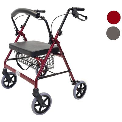 Rollator | klappbar | Metallkorb | extra breite Sitzfläche | verstellbare Höhe