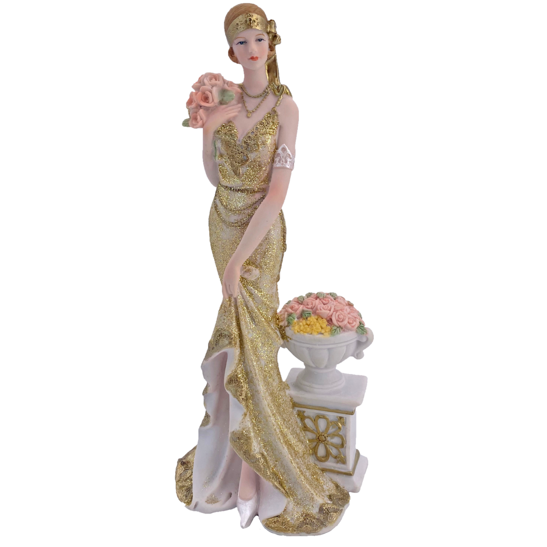 Dekofigur Dame | 20er Jahre Stil | 22 cm H Dekofigur Dame | 20er Jahre Stil | 22 cm H, Variante: 50117