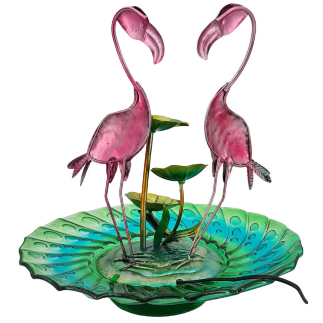 Zimmerbrunnen Flamingos | 40 cm H