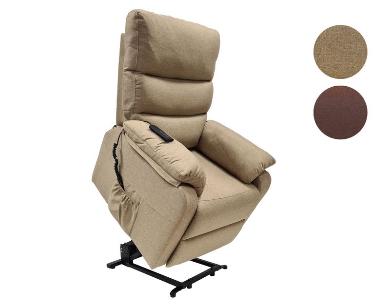 abc HOME – Aufstehsessel – Elektrischer Relaxsessel mit Massage – Polyester Tauchen Sie ein in pure Entspannung mit dem abc HOME Relaxsessel (97 cm H)!
Entspannung mit Funktionen: Dieser Sessel bietet eine bequeme Sitzposition mit Liege- und Aufstehfunktion, die bequem per Fernbedienung gesteuert werden können. Zusätzlich verfügt er über eine integrierte Vibrationsmassagefunktion, die für ultimative Entspannung sorgt.
Kompaktes Design: Der Sessel überzeugt mit seinen kompakten Maßen (90 cm T x 76 cm B x 97 cm H) und eignet sich daher ideal für kleinere Räume.
Hochwertige Materialien: Der Sessel ist mit weichem Polyester bezogen und garantiert langanhaltenden Komfort. Der robuste Metallrahmen sorgt für eine hohe Tragfähigkeit und Langlebigkeit.
Praktische Details: Die Sitzhöhe beträgt 50 cm, die Sitzbreite 38 cm und die Sitztiefe 50 cm. Das Gewicht des Sessels beträgt 43 kg.
Spezifikationen:
Marke: abc HOME
Farbe: Braun
Maße: 90 cm T x 76 cm B x 97 cm H
Sitzhöhe: 50 cm
Sitzbreite: 38 cm
Sitztiefe: 50 cm
Material: Polyester, Metall
Gewicht: 43 kg
Funktionen:
Liegefunktion
Aufstehfunktion
Vibrationsmassage
Steuerung: Fernbedienung
Keywords: Relaxsessel, Sessel, Braun, abc HOME, elektrisch, Fernbedienung, Liegefunktion, Aufstehfunktion, Massage, Vibrationsmassage, bequem, komfortabel, hochwertig, robust, Polyester, Metall, Wohnzimmer, Schlafzimmer, Geschenkidee