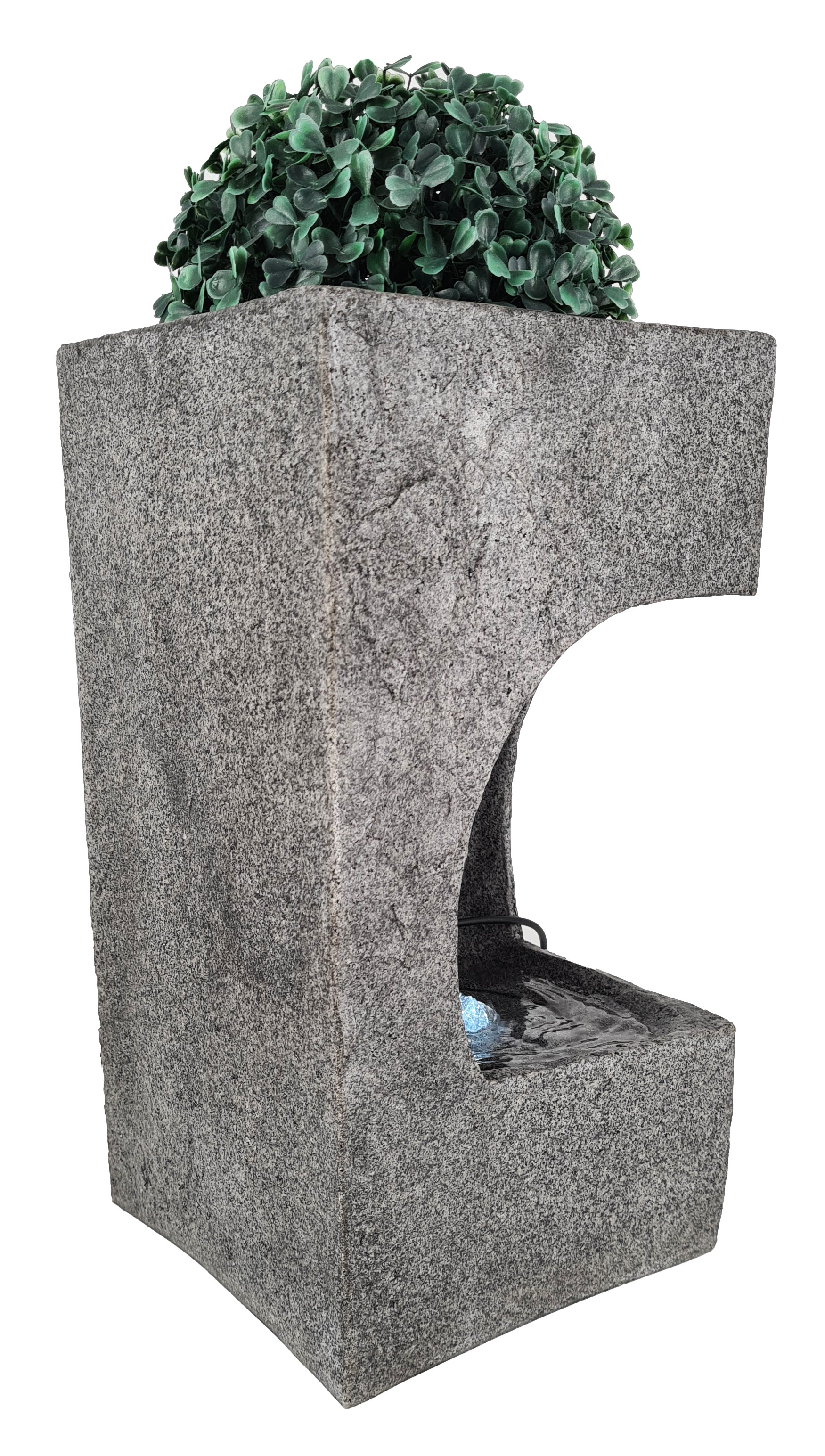 Verleihen Sie Ihrem Zuhause eine moderne Note mit dem abc HOME Zimmerbrunnen Flamingos (36 cm H)!
Modernes Design: Diese elegante Dekoration aus Polyresin in Betonoptik mit integrierter Wasserpumpe zeigt zwei Flamingos, die sich in einem rechteckigen Wasserbecken tummeln, und verleiht Ihrem Zuhause einen modernen Touch.
Beruhigende Wasserklänge: Das sanfte Plätschern des Wassers sorgt für eine entspannende Atmosphäre und kann Stress abbauen.
Luftbefeuchtung: Der Zimmerbrunnen reichert die Luft mit Feuchtigkeit an und trägt so zu einem gesunden Raumklima bei.
LED-Beleuchtung: Die integrierten LEDs tauchen den Zimmerbrunnen in ein kaltweißes Licht und schaffen eine stimmungsvolle Atmosphäre.
Spezifikationen:
Marke: abc HOME
Maße: 19 cm T x 19 cm B x 36 cm H
Material: Polyresin (Betonoptik)
Gewicht: 2,7 kg
Farbe: Grau
Form: Rechteckig
Energieversorgung: Strombetrieben
Kabellänge: 185 cm
Fassvermögen: 2,5 l
Leuchtende LEDs: Kaltweißes Licht
Luftbefeuchtung
Keywords: Zimmerbrunnen, Flamingos, Polyresin, Betonoptik, Dekoration, Wohnzimmer, Schlafzimmer, Büro, Entspannung, Luftbefeuchtung, LED-Beleuchtung, Geschenkidee