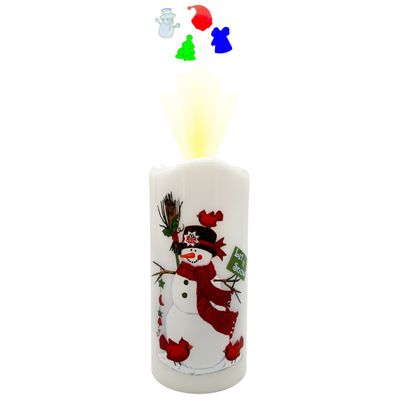abc HOME – LED Projektionskerze – Weihnachtskerze mit Motiv-Projektor – Kunststoff – 15 cm abc HOME – LED Projektionskerze – Weihnachtskerze mit Motiv-Projektor – Kunststoff – 15 cm