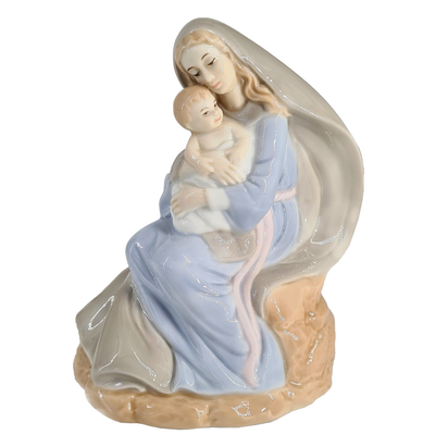 abc HOME – Skulpturenlampe Maria mit Kind – Porzellan Tischleuchte – Pastell – 12x15 cm abc HOME – Skulpturenlampe Maria mit Kind – Porzellan Tischleuchte – Pastell – 12x15 cm