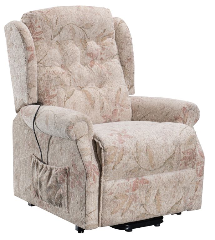 abc HOME – Aufstehsessel – Elektrischer Relaxsessel – Polyester – Blumenmuster abc HOME – Aufstehsessel – Elektrischer Relaxsessel – Polyester – Blumenmuster