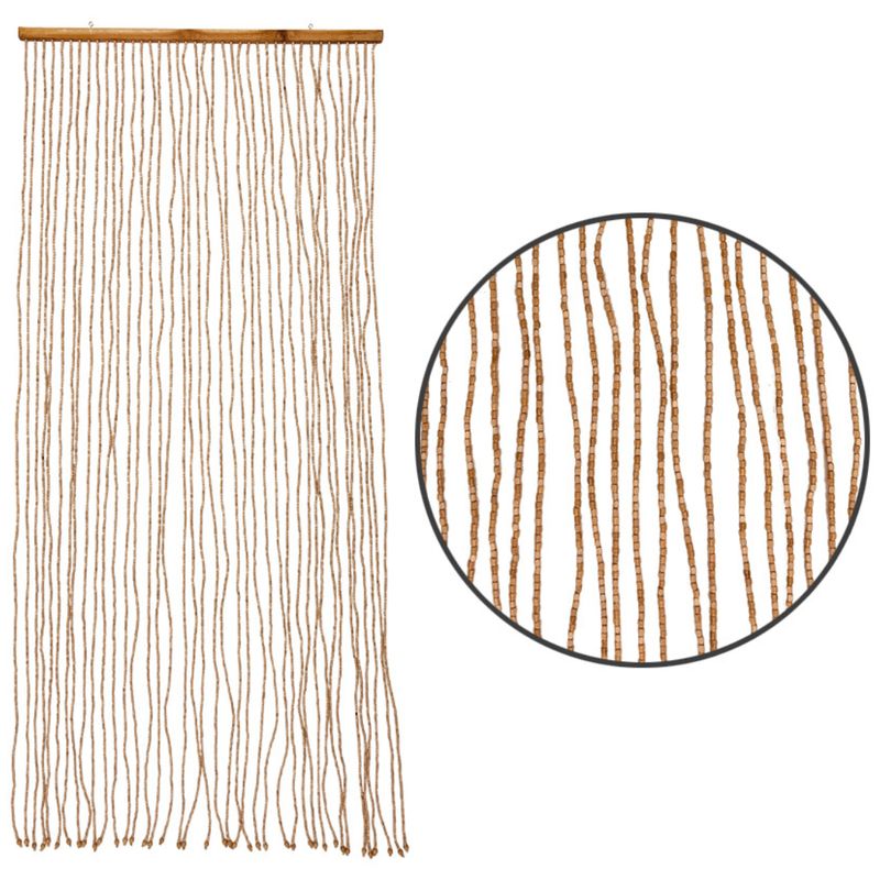 abc HOME – Türvorhang Bambus – Perlenvorhang aus Naturholz – 90x200 cm abc HOME – Türvorhang Bambus – Perlenvorhang aus Naturholz – 90x200 cm