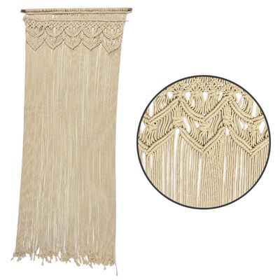 Türvorhang | Baumwolle | Makramee | 128 Stränge | 200 cm H