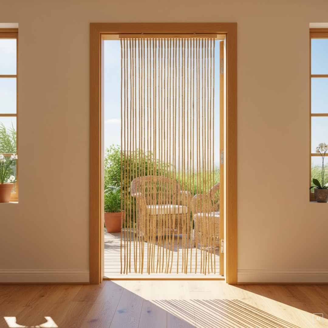 Türvorhang | Sorghum | 36 Stränge | 200 cm H