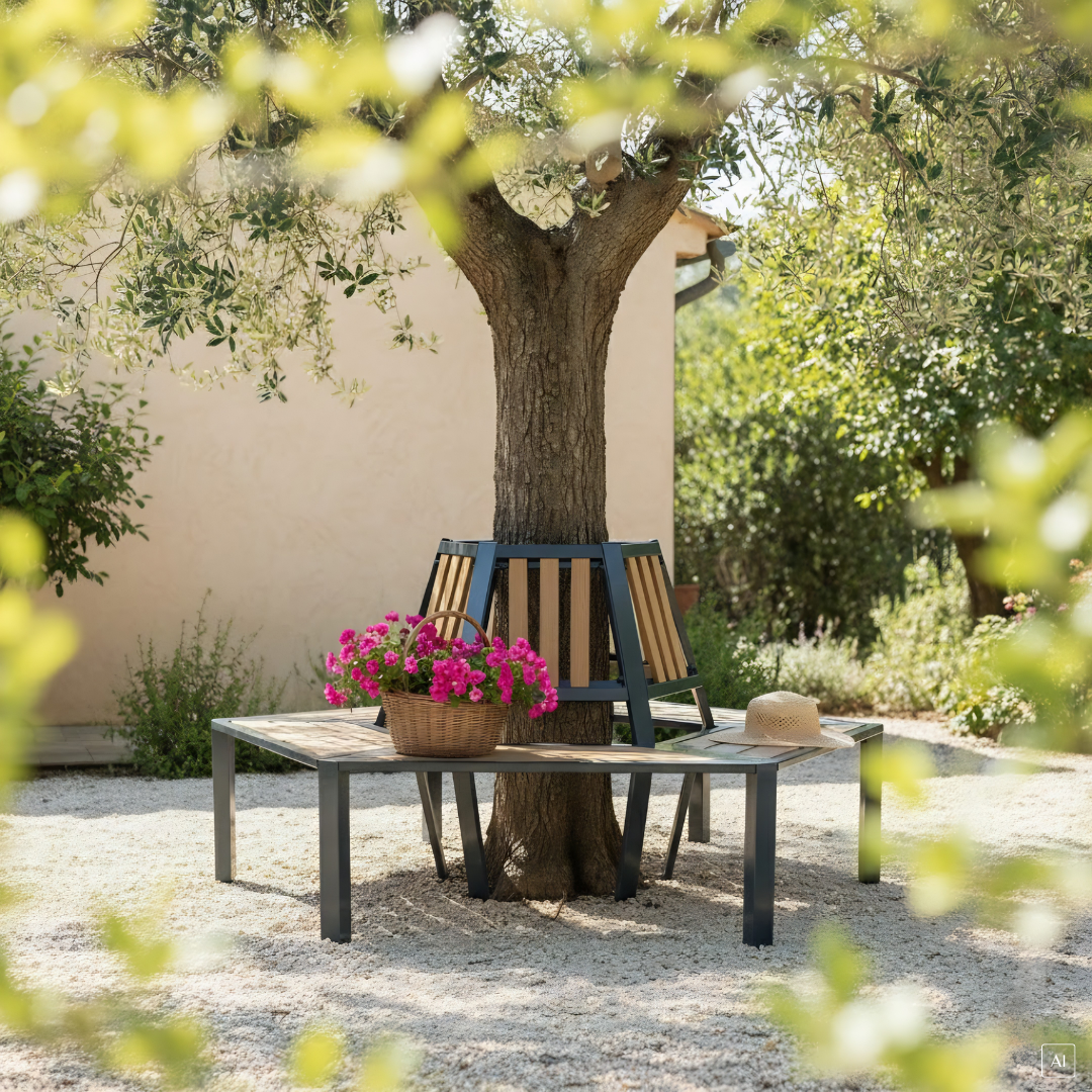 Baumbank | halbrund | erweiterbar