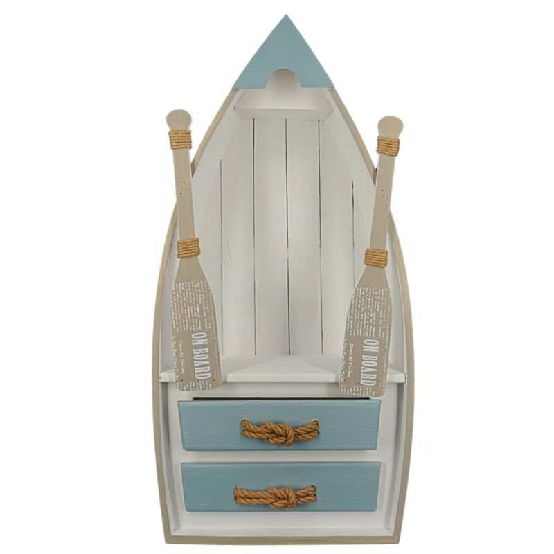 abc HOME – Standregal Ruderboot – Maritimes Design mit Schubladen – MDF – 70 cm abc HOME – Standregal Ruderboot – Maritimes Design mit Schubladen – MDF – 70 cm
