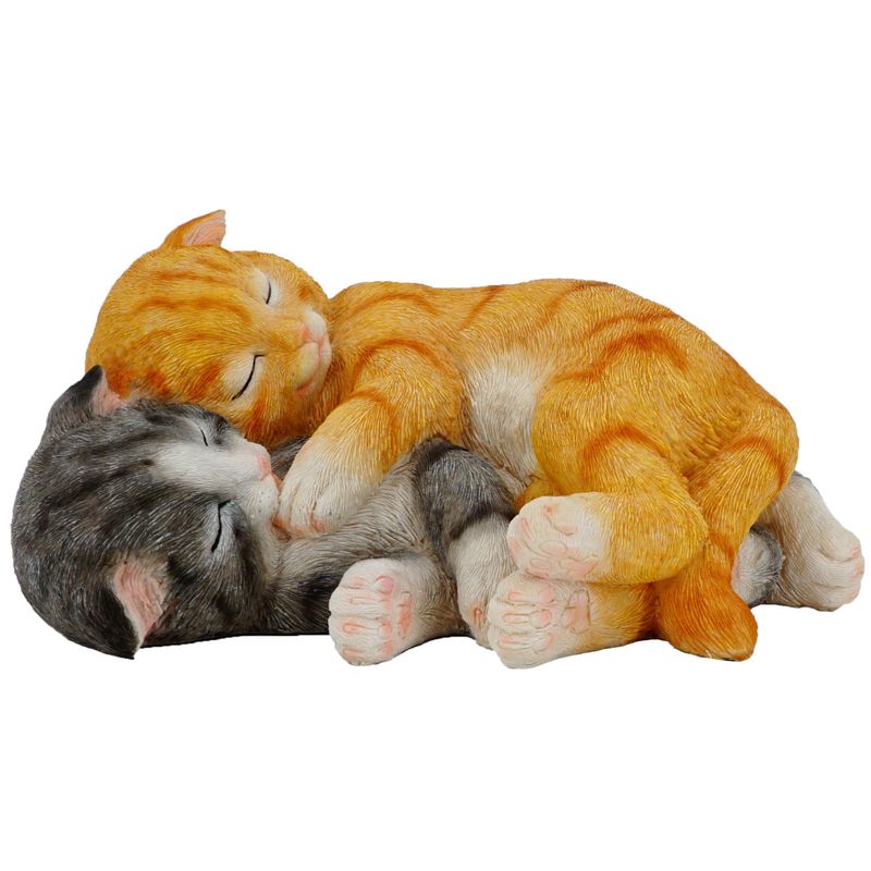 abc HOME – Dekofigur Katze – Schlafende Kätzchen Paar – Polyresin