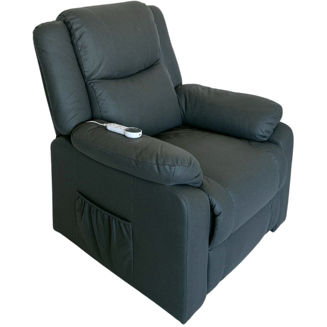 Sessel | Textilstoff | Fernbedienung | Massage | Aufstehfunktion | Liegefunktion | Heizfunktion