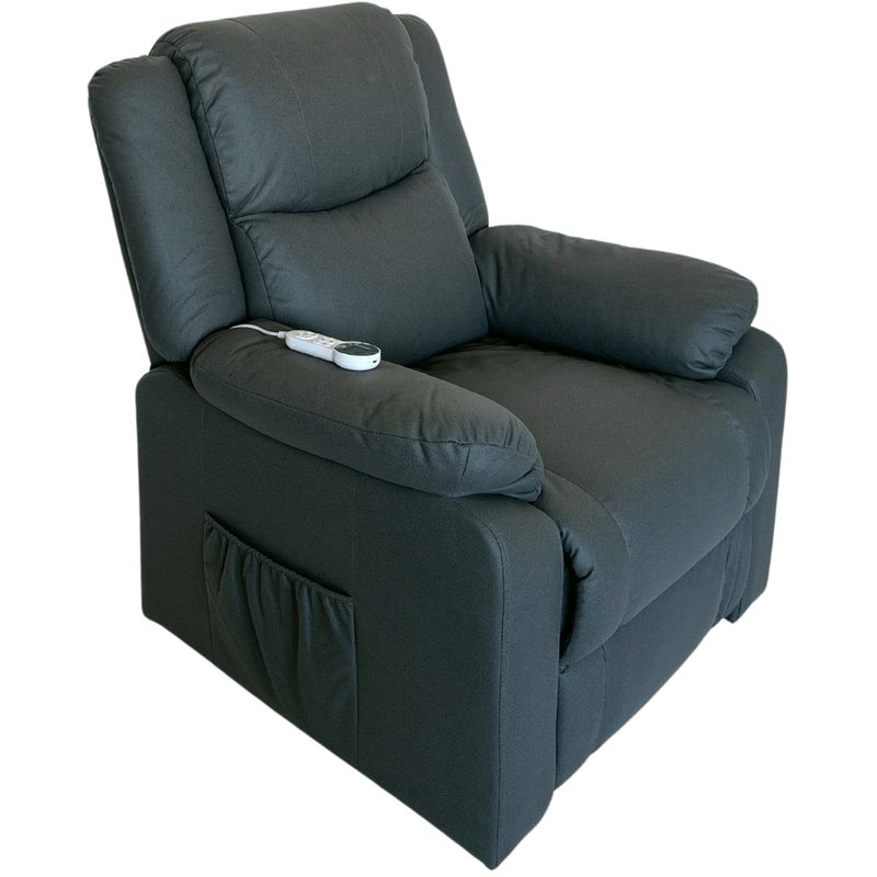 Sessel | Textilstoff | Fernbedienung | Massage | Aufstehfunktion | Liegefunktion | Heizfunktion