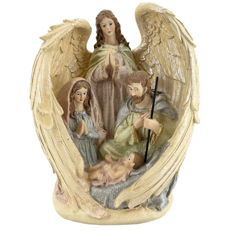 Dekofigur Krippenszene | Engel | Heilige Familie | H 31 cm Dekofigur Krippenszene | Engel | Heilige Familie | H 31 cm