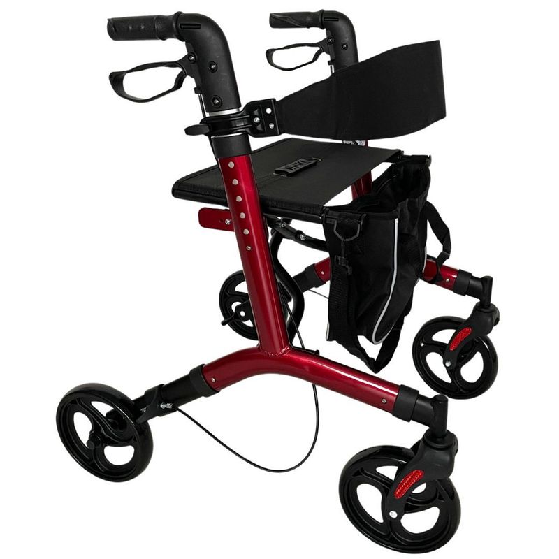Rollator Leichtgewicht 7,3kg Alu | Ankipphilfe | klappbar, Feststellbremse, bis 130kg