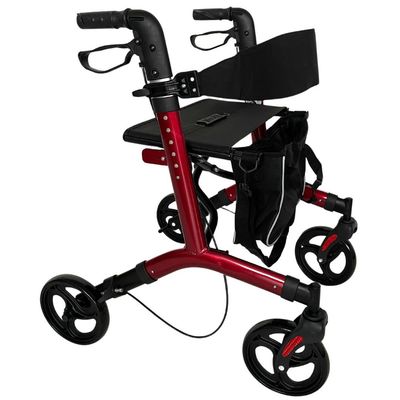 Rollator Leichtgewicht 7,3kg Alu | Ankipphilfe | klappbar, Feststellbremse, bis 130kg Rollator Leichtgewicht 7,3kg Alu | Ankipphilfe | klappbar, Feststellbremse, bis 130kg