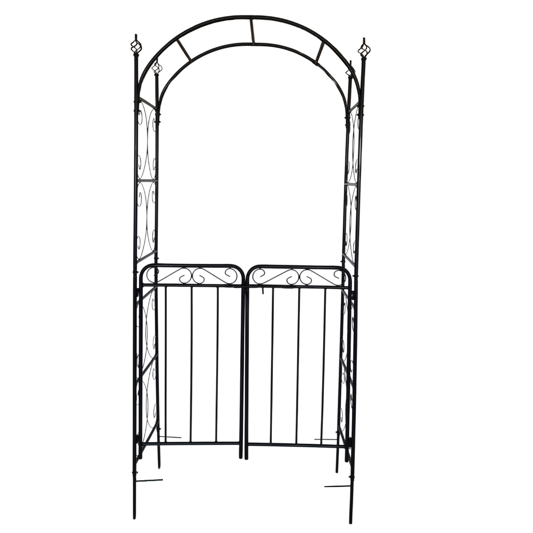 Gartentor & Rosenbogen | 2in1 | mit Erdspießen | 217 cm H