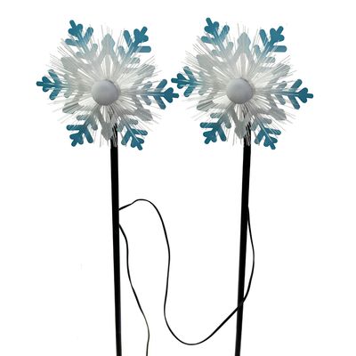 abc HOME – LED Gartenstecker – Schneeflocke im 2er Set – Metall – Schwarz – 81 cm abc HOME – LED Gartenstecker – Schneeflocke im 2er Set – Metall – Schwarz – 81 cm