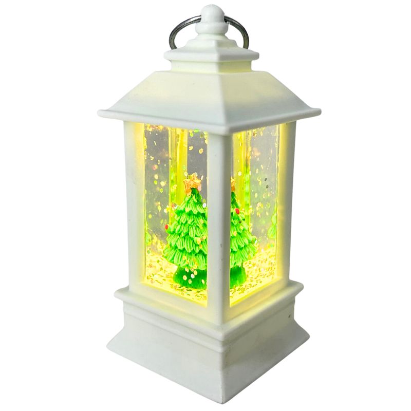 Schneelaterne | LED | Schneewirbel | Schüttellaterne | 9 cm H