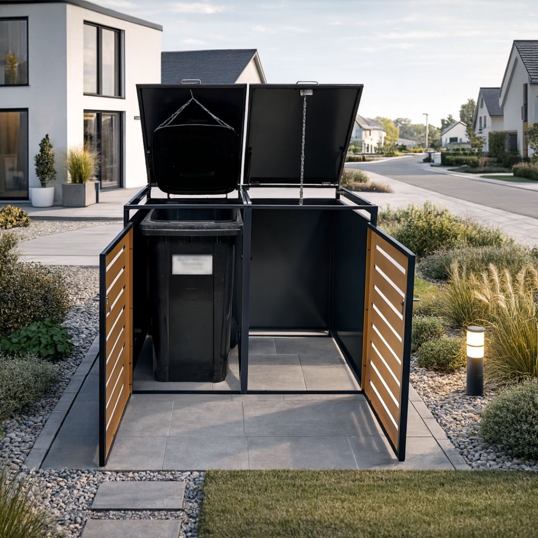 abc HOME Premium Mülltonnenbox 2er-Set