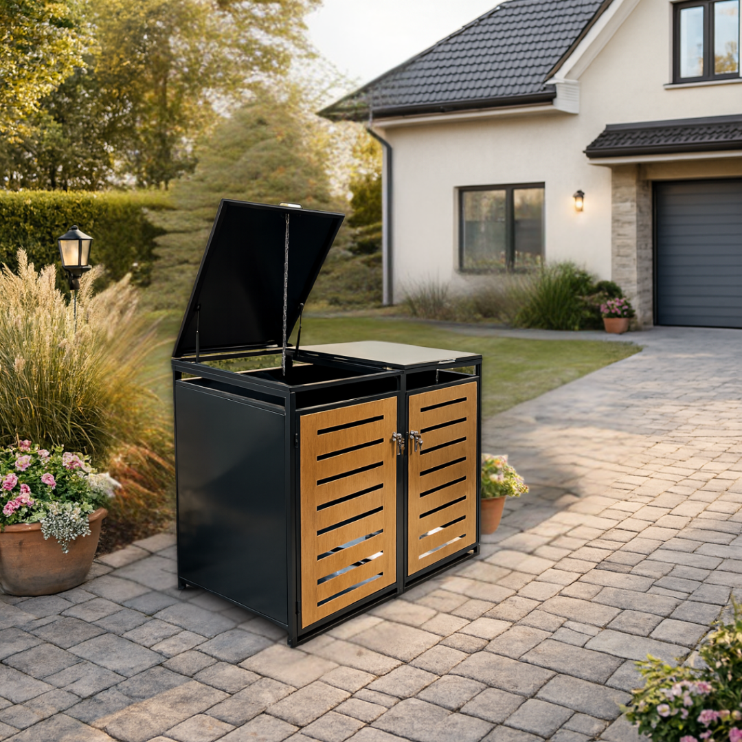 abc HOME Premium Mülltonnenbox 2er-Set