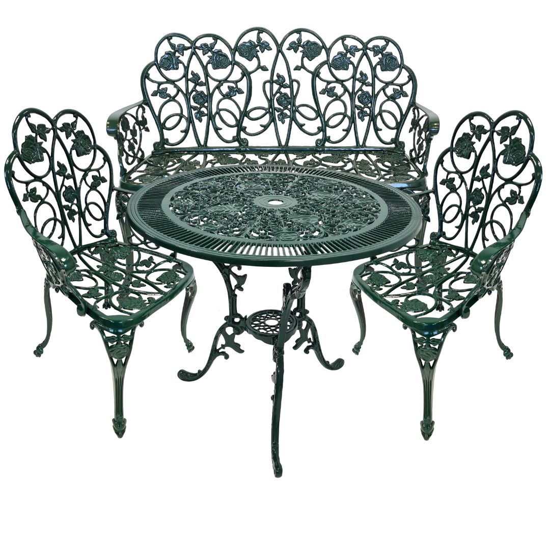 Gartenmöbel | Gartentisch | Gartenstuhl | Gartenbank |  Aluminiumguss | Jugendstil