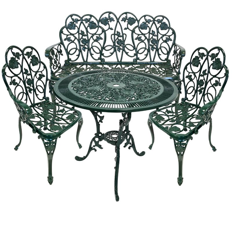 Gartenmöbel | Gartentisch | Gartenstuhl | Gartenbank |  Aluminiumguss | Jugendstil