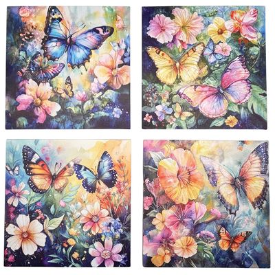 Wandbild Schmetterling | 4er Set