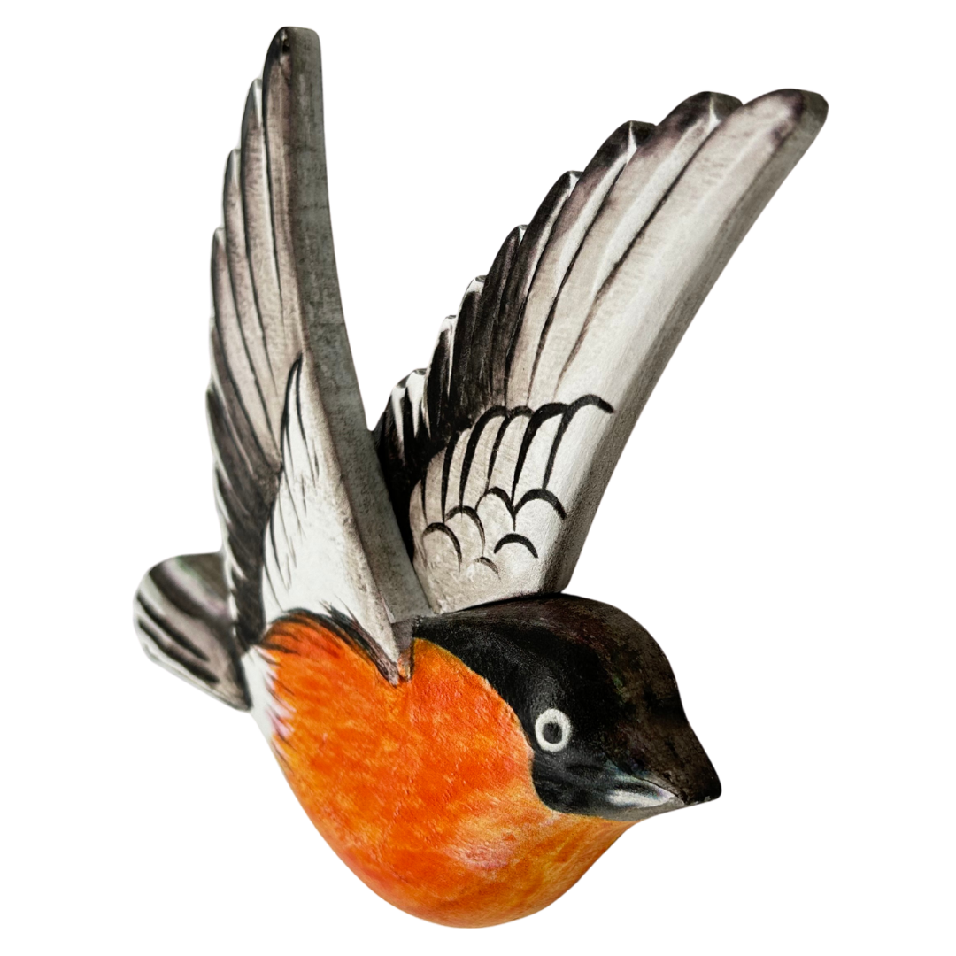 abc HOME – Wanddeko Gimpel – Vogel-Wandschmuck aus Holz