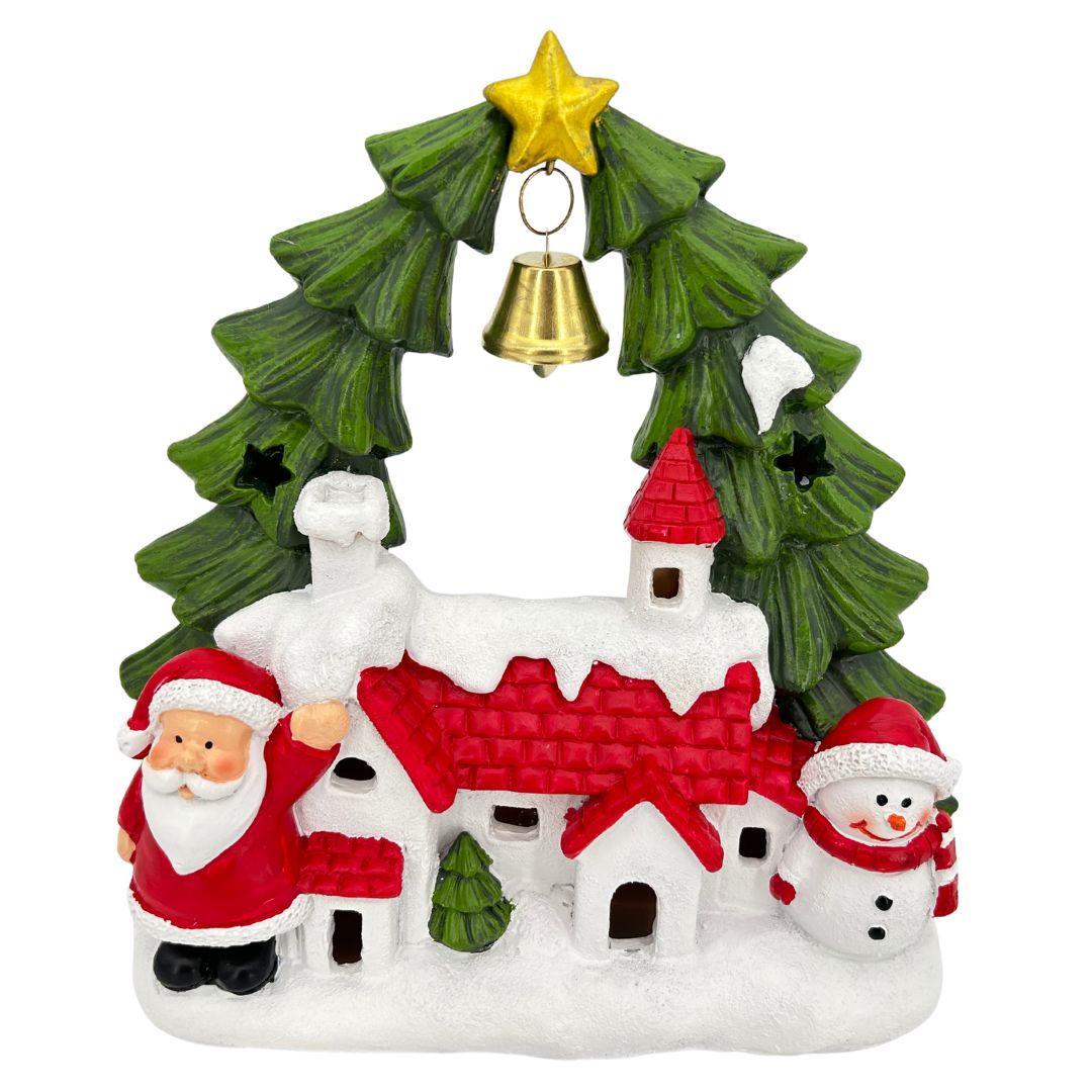 abc HOME – LED Weihnachtsdeko – 19 cm – Kunststoff | Winterszene für Tischdeko beleuchtet Batteriebetrieben Warmweiß abc HOME – LED Weihnachtsdeko – 19 cm – Kunststoff | Winterszene für Tischdeko beleuchtet Batteriebetrieben Warmweiß