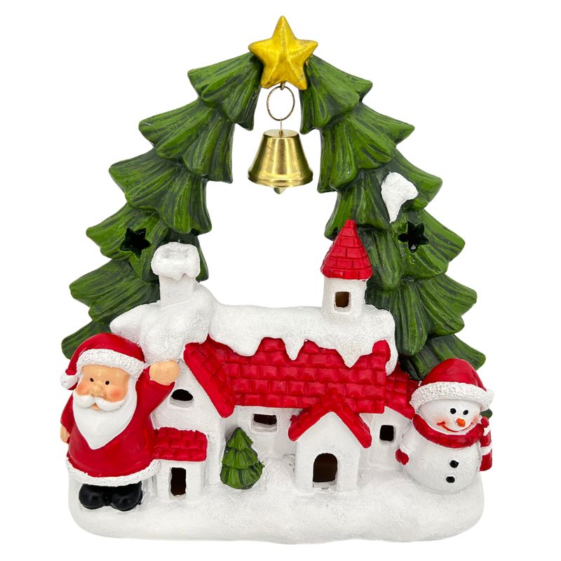 abc HOME – LED Weihnachtsdeko – 19 cm – Kunststoff | Winterszene für Tischdeko beleuchtet Batteriebetrieben Warmweiß abc HOME – LED Weihnachtsdeko – 19 cm – Kunststoff | Winterszene für Tischdeko beleuchtet Batteriebetrieben Warmweiß