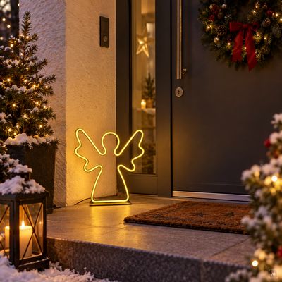 abc HOME – LED Engel – Dekorative Fensterleuchte für Innen & Außen – Dimmbar – Schwarz abc HOME – LED Engel – Dekorative Fensterleuchte für Innen & Außen – Dimmbar – Schwarz